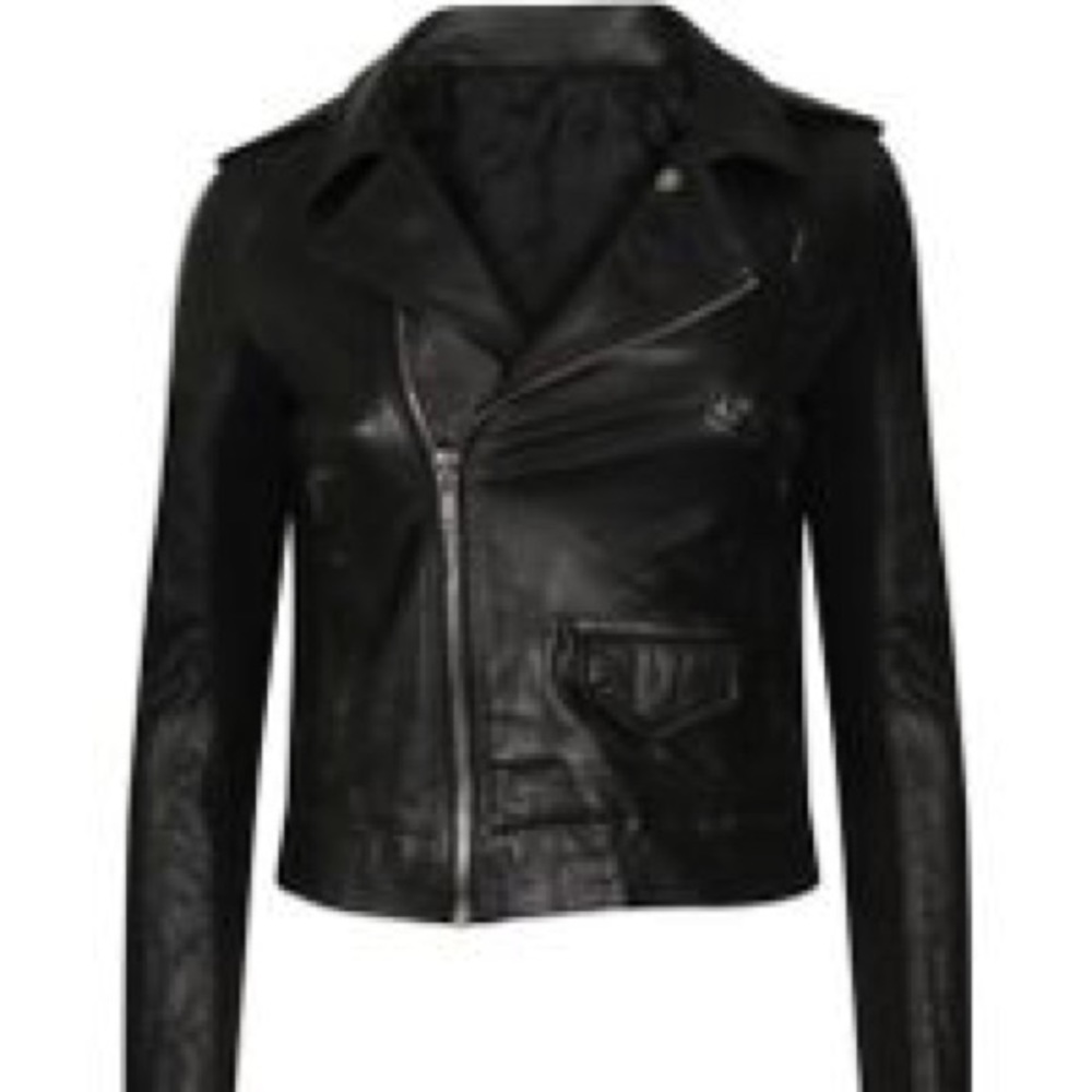 Rick Owens washed Leather jacket